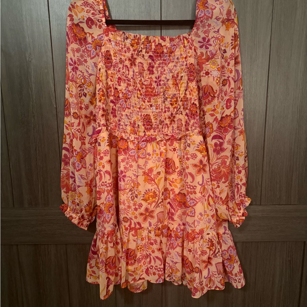 1.STATE Women's Floral Dress XL